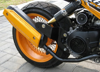 modifikasi motor honda beat aliran Bobber modifikasi motor honda beat aliran Bobber