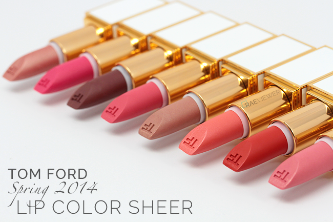 Tom Ford Spring 2014 Lip Color Sheer Swatches