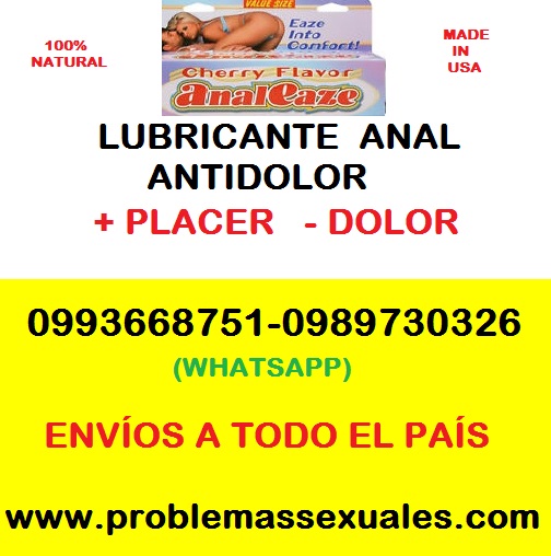 ANAL EAZE: LUBRICANTE ANAL ANTIDOLOR