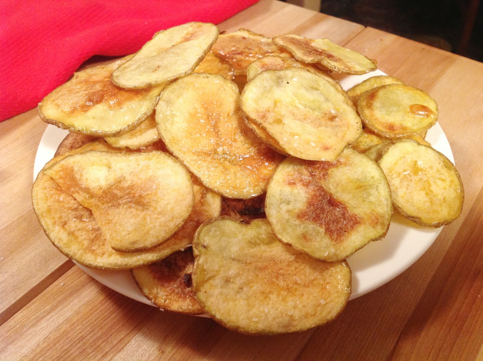 Homemade Baked Potato Chips The "V" Word