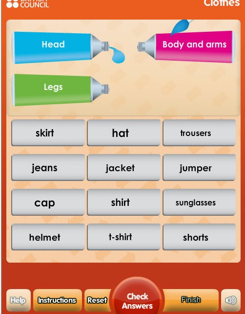 http://learnenglishkids.britishcouncil.org/en/word-games/paint-the-words/clothes-paint-the-words