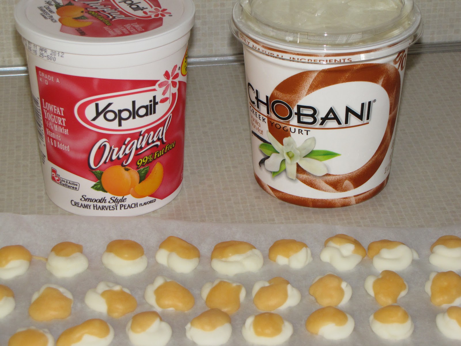 Making DeBest of Living On A Prayer Frozen Yogurt Bites...Simple Genius