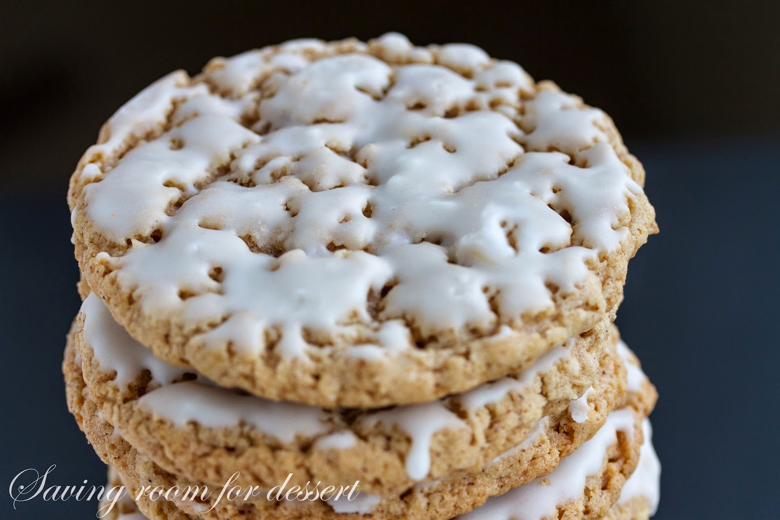 OldFashioned Iced Oatmeal Cookies Saving Room for Dessert