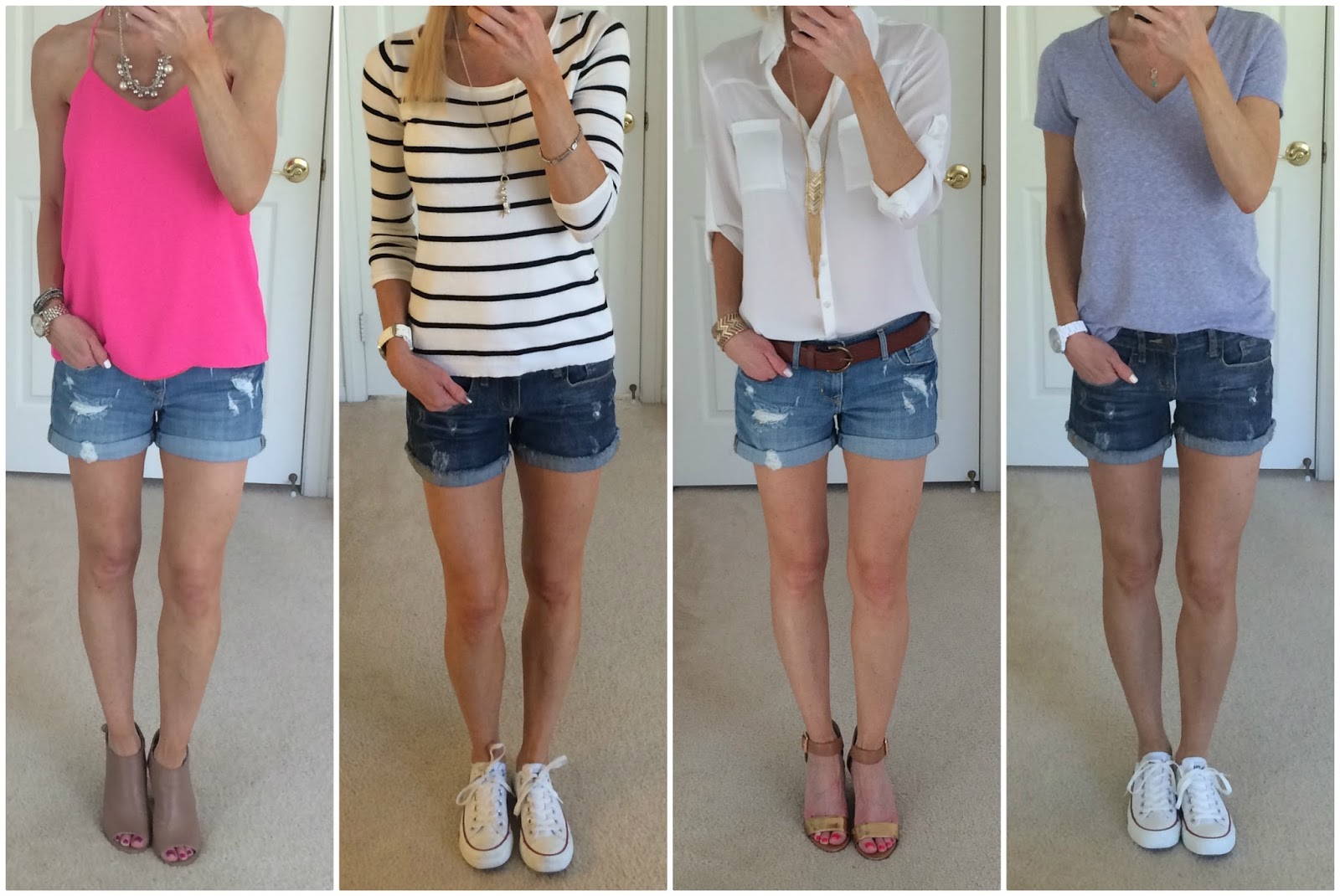 jean short outfits