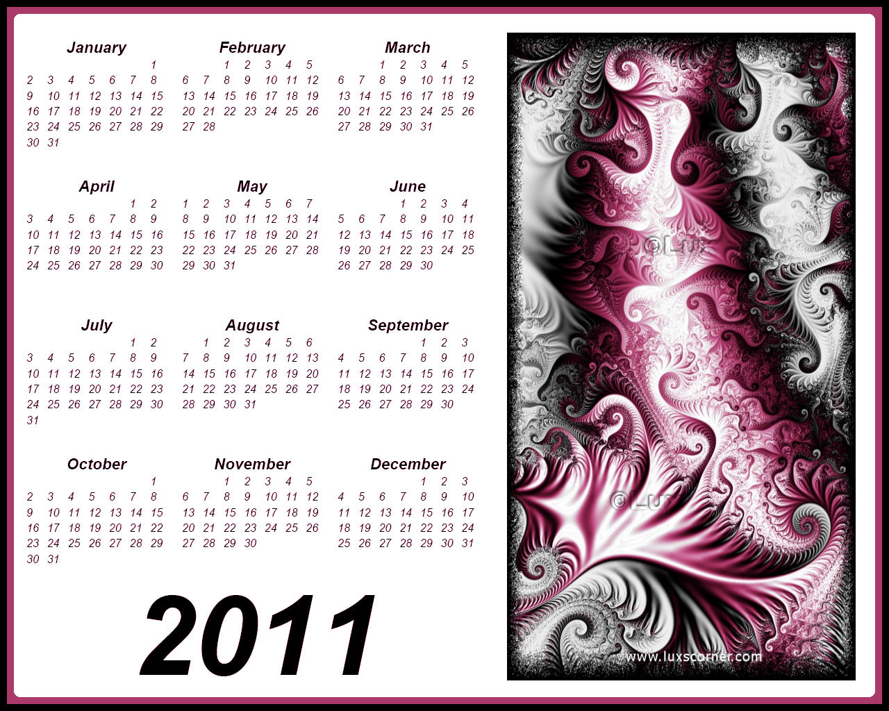 Free Wallpapers 2011 April Calendar Wallpaper