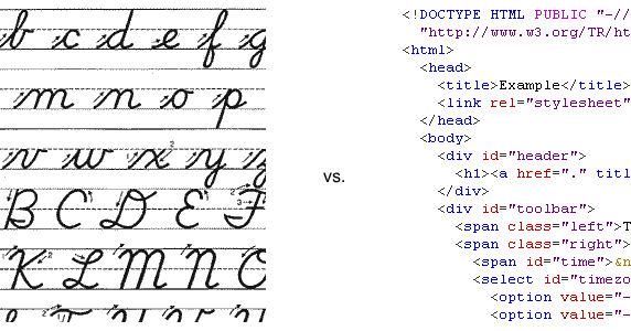 Cursive handwriting image