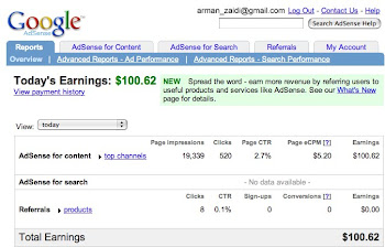 Google Adsense Earning