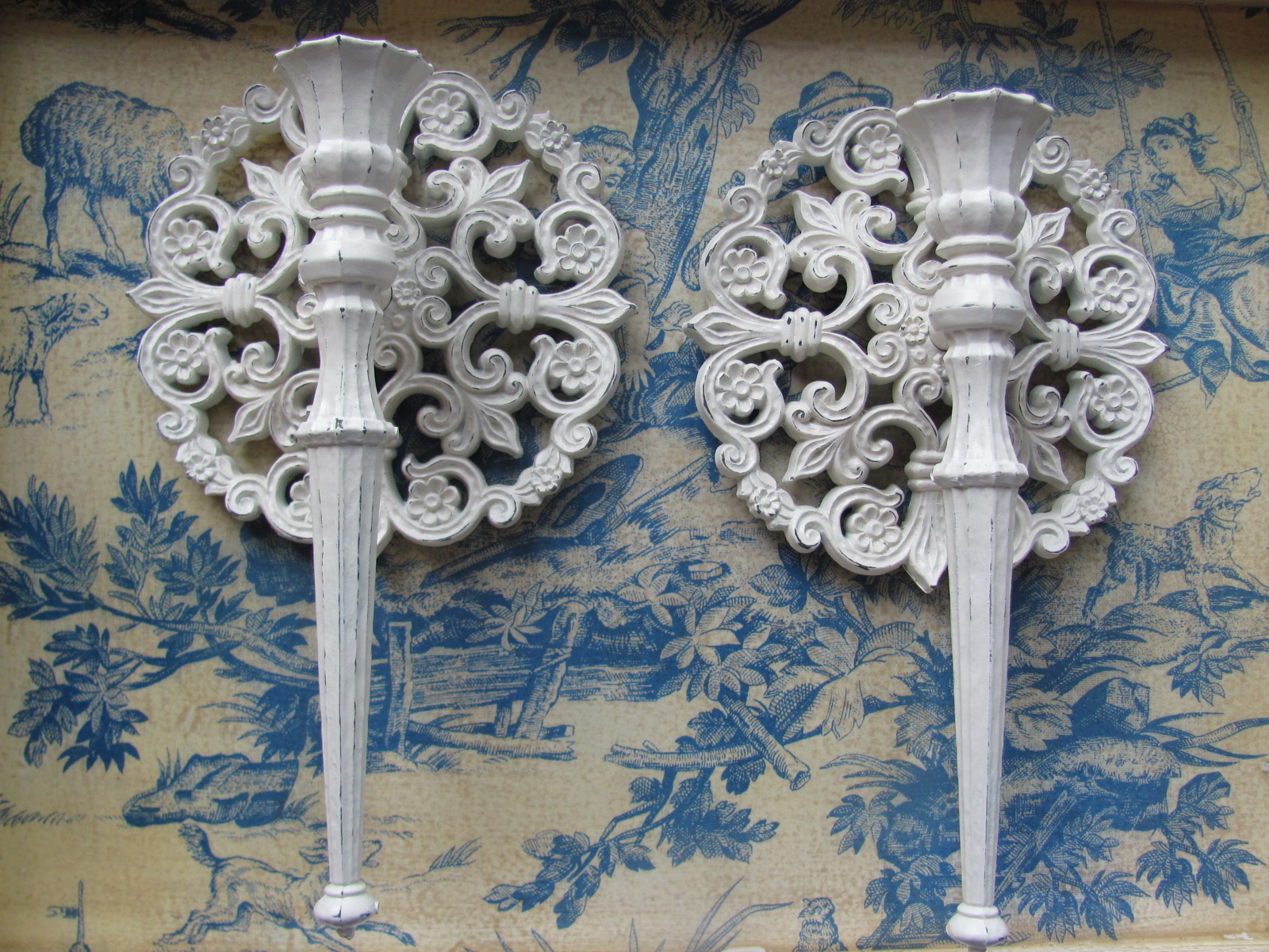 My Shabby Chateau Shabby Chic Candle Sconce Makeover