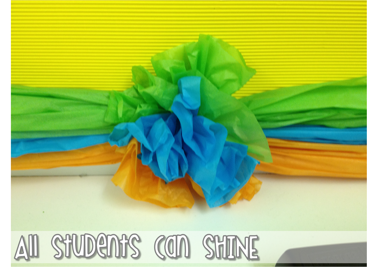 Tissue Paper Border A Tutorial All Students Can Shine