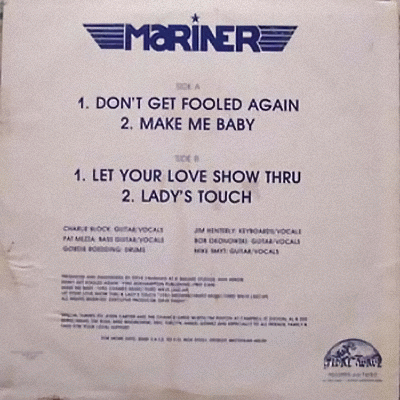 MARINER - mini LP  back