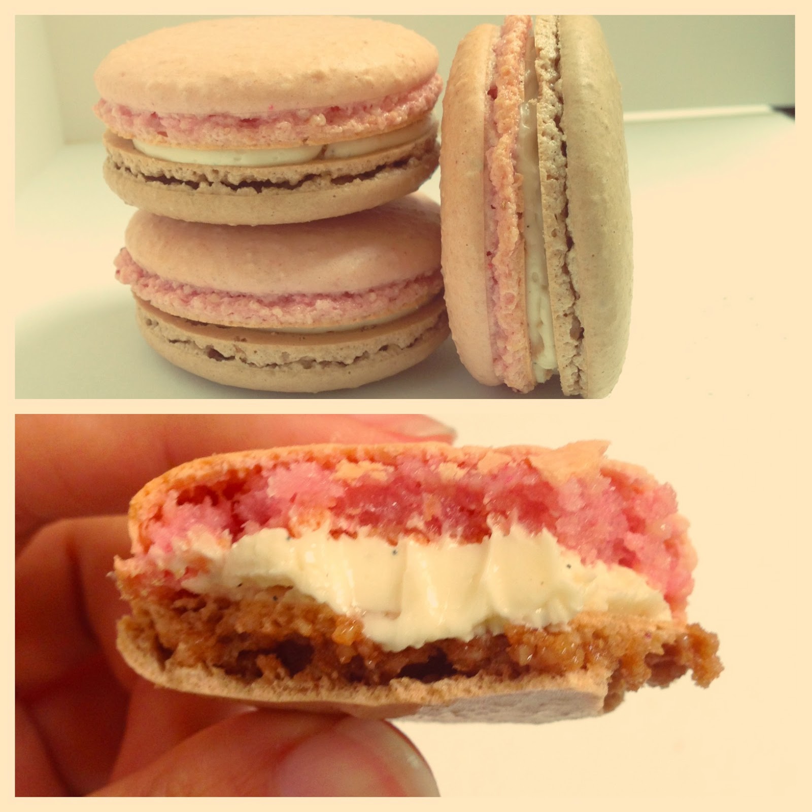 Love and Macarons. Neapolitan Macarons with a Vanilla Bean Swiss Meringue Buttercream (Italian