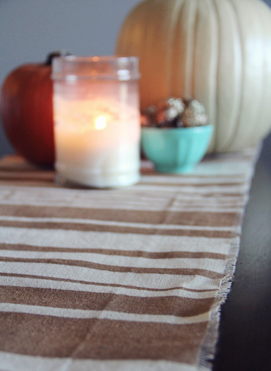 DIY NoSew Fall Table Runner Poppytalk