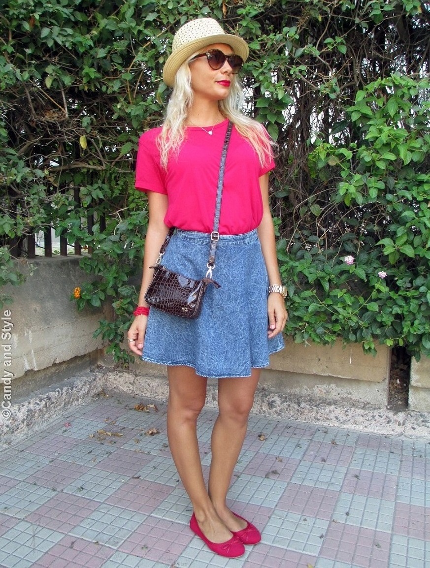 Cherry Red And Denim Candy and Style
