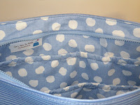 Inside Lining showing inner pockets and Label