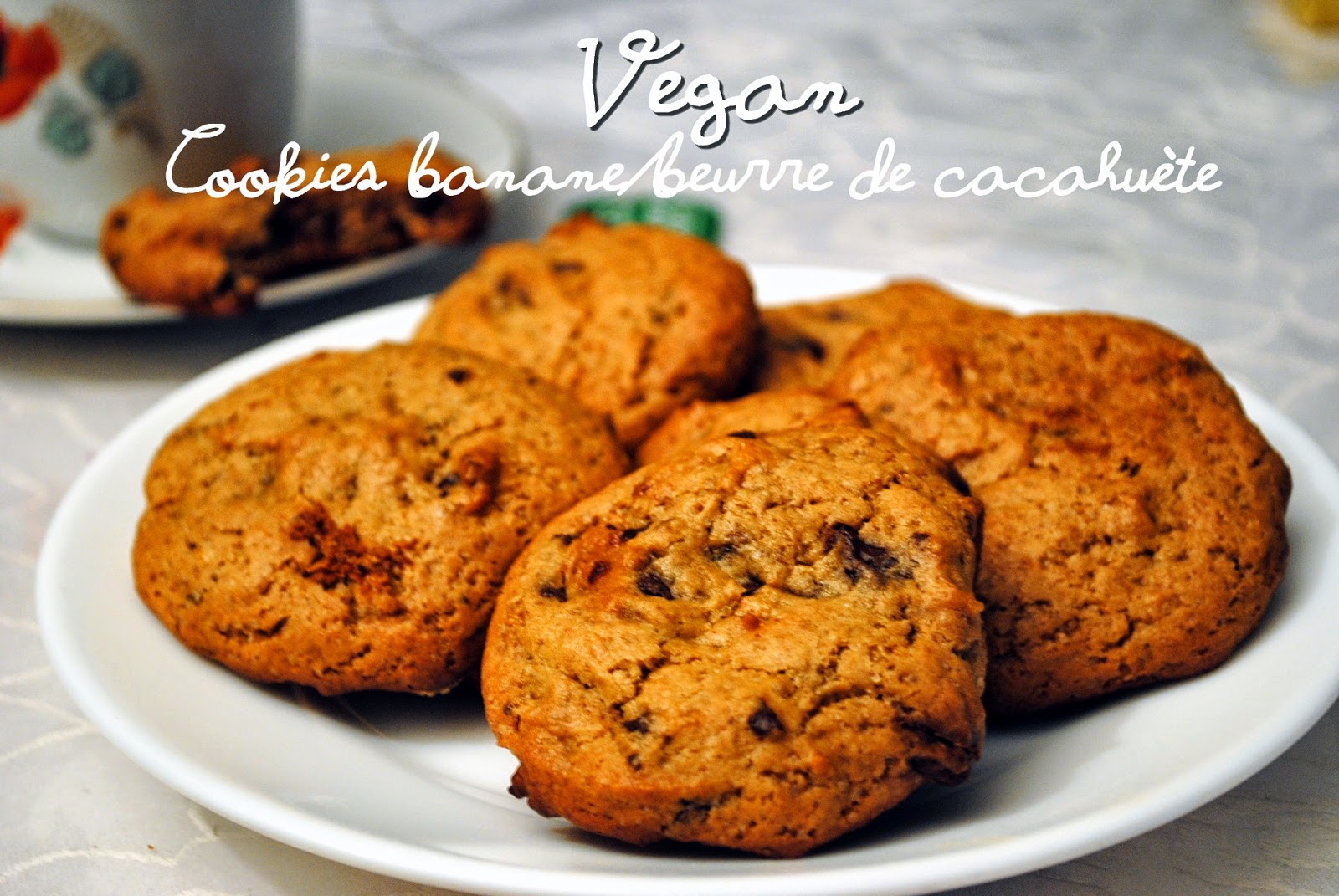 Cookies banane/beurre de cacahuète (Vegan) Sabine Oignons