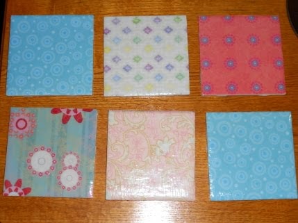decoupage ceramic beverage tile coasters passionate crafting