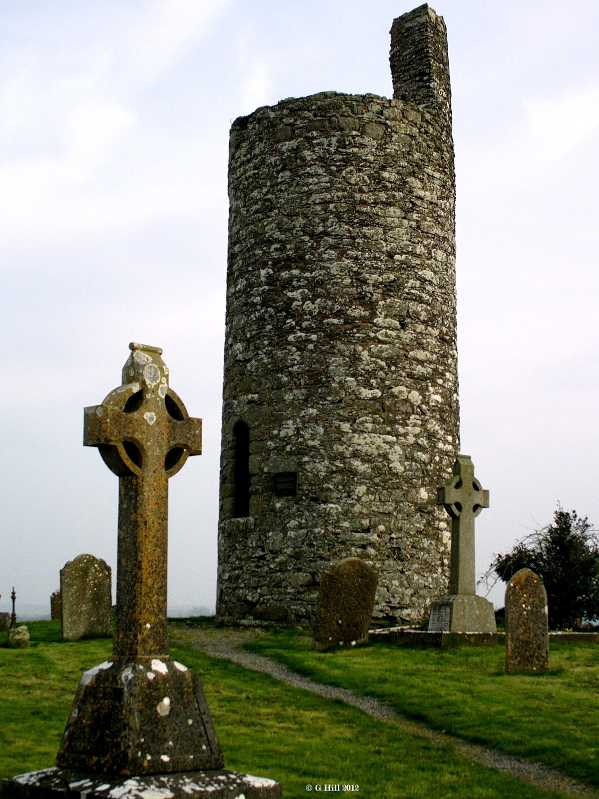 Ireland In Ruins Old Kilcullen Round Tower & Church Co Kildare