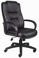B7501 Black Leather Executive Chair by Boss B7501 Black Leather Executive Chair by Boss