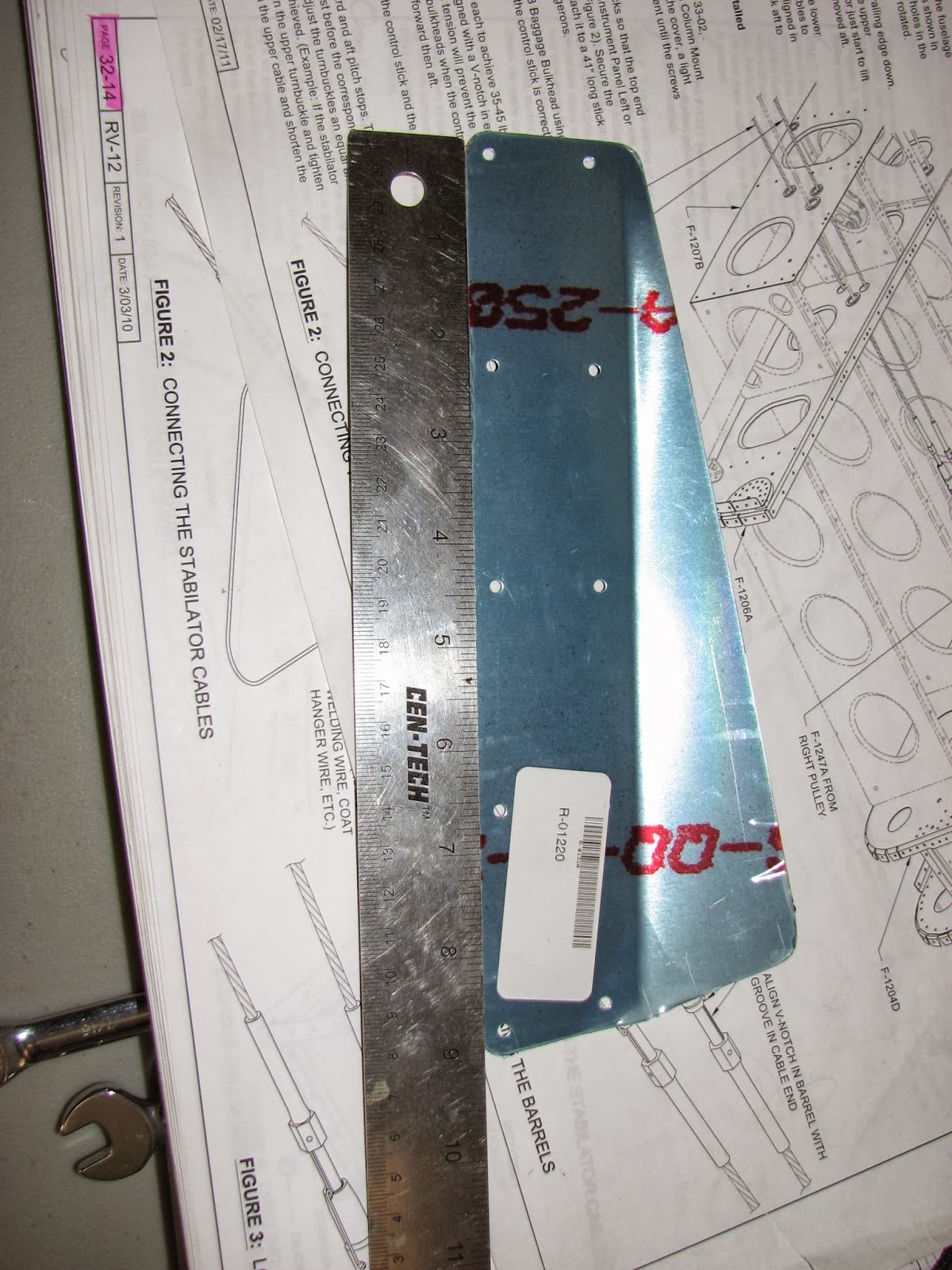 RV12 rudder trim tab Van's Air Force