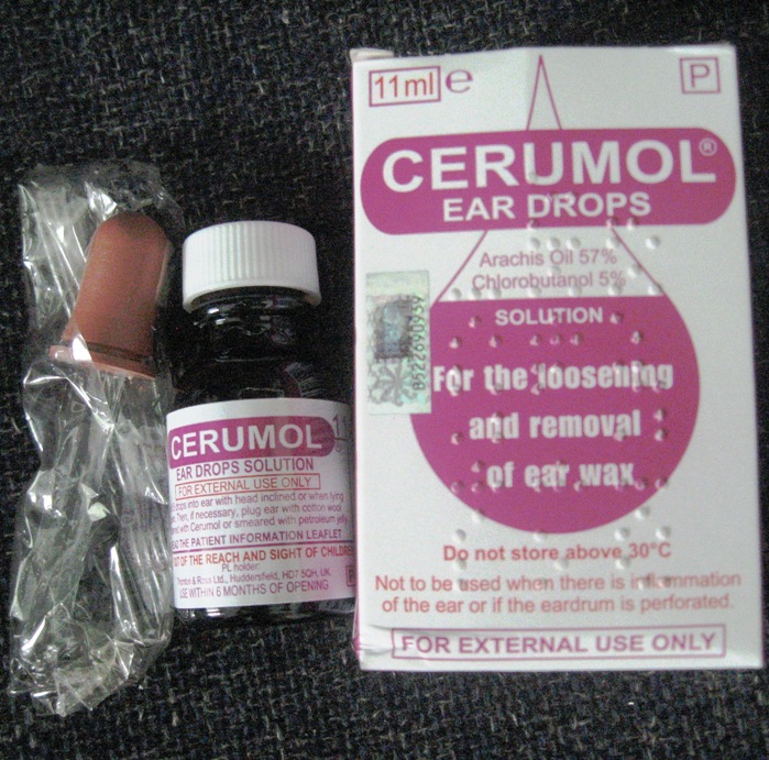 Agnes' Diary & More... Cerumol ear drops for removing ear wax