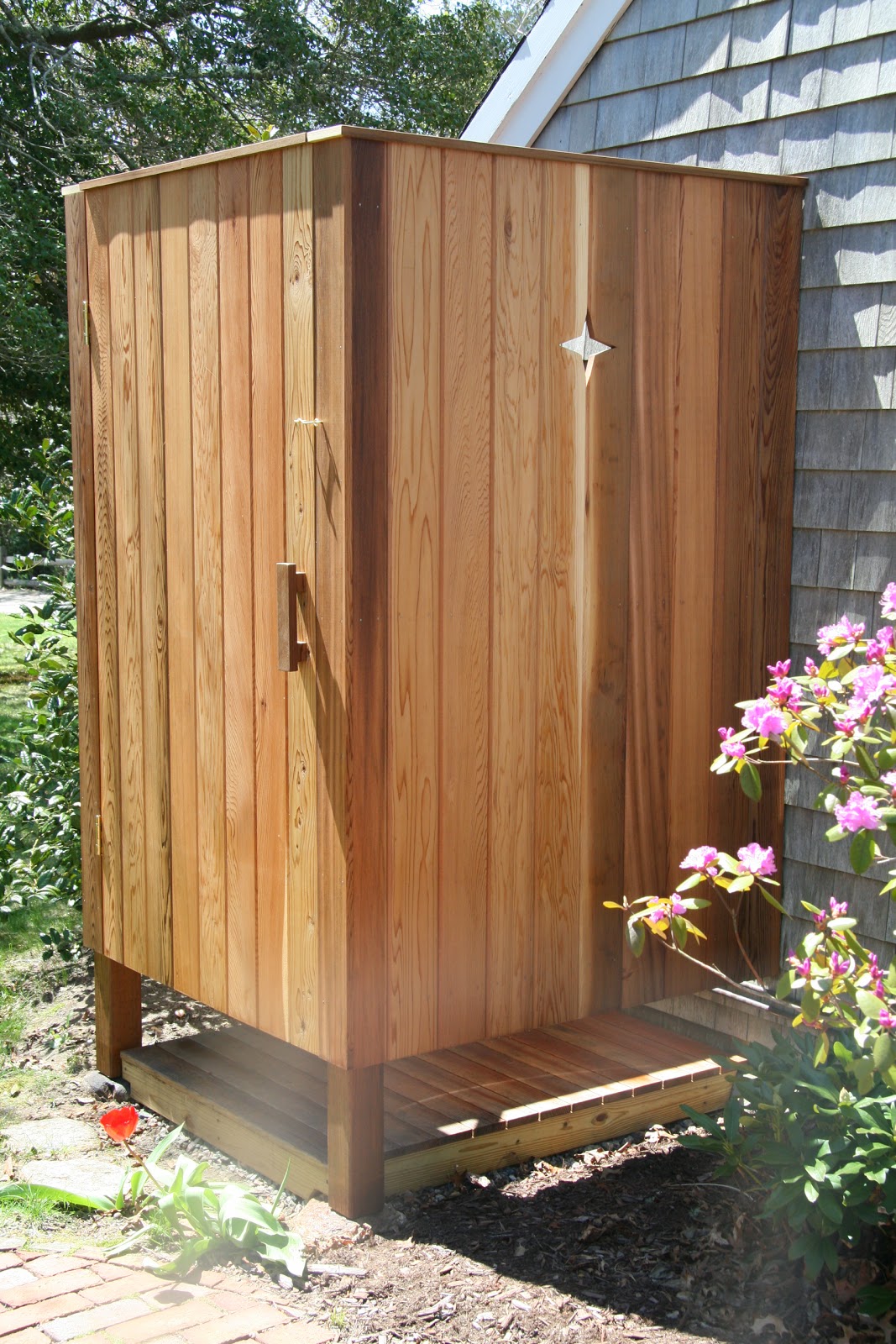 An Old Farm Building an Outdoor Shower