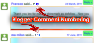 Numbering the comments in blogger