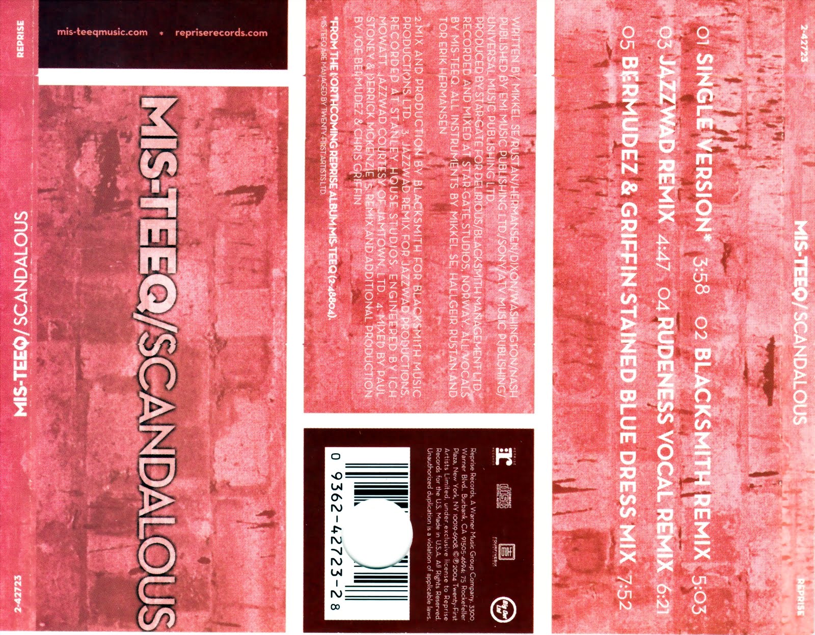 highest level of music MisTeeq Scandalous(CDM)2004