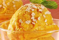 Gelado de Manga com Gengibre (vegana)