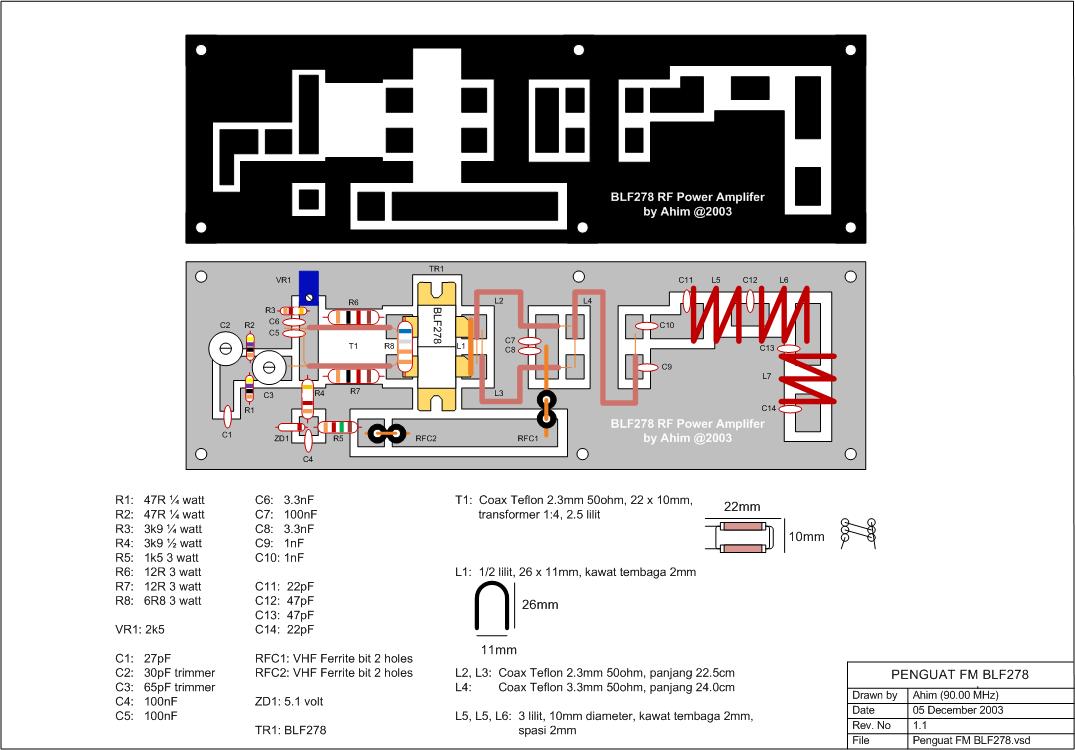 Homebrew FM Balikpapan: Membuat Lagi Power Amplifier RF BLF278 300W