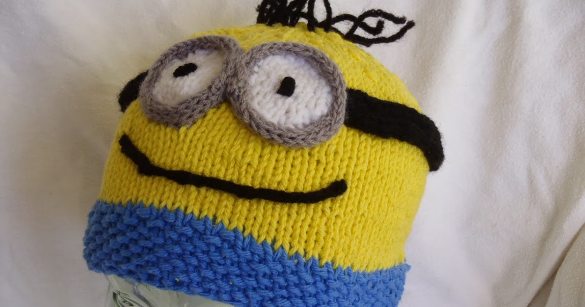 Stana's Critters Etc. Knitting Patterns for Minion Hat and Evil Minion Hat