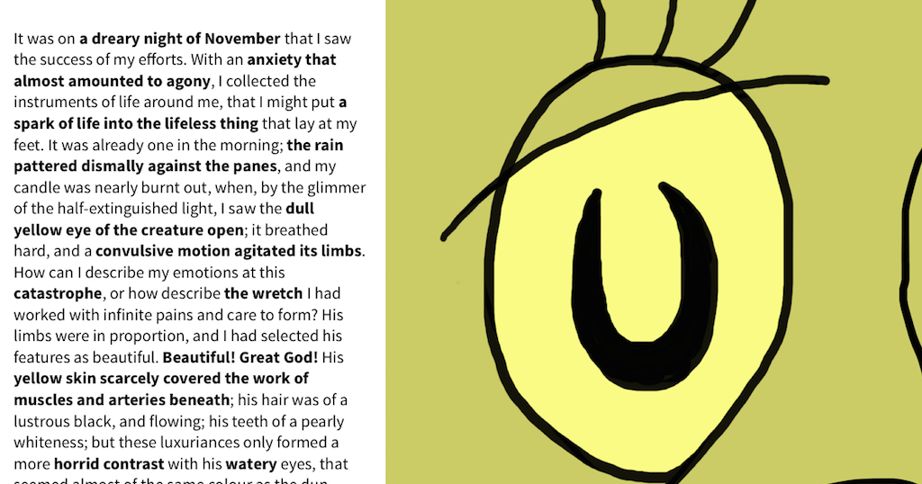 curvelearn.com: New Frankenstein Text for 2017 GCSE - Easy to Read