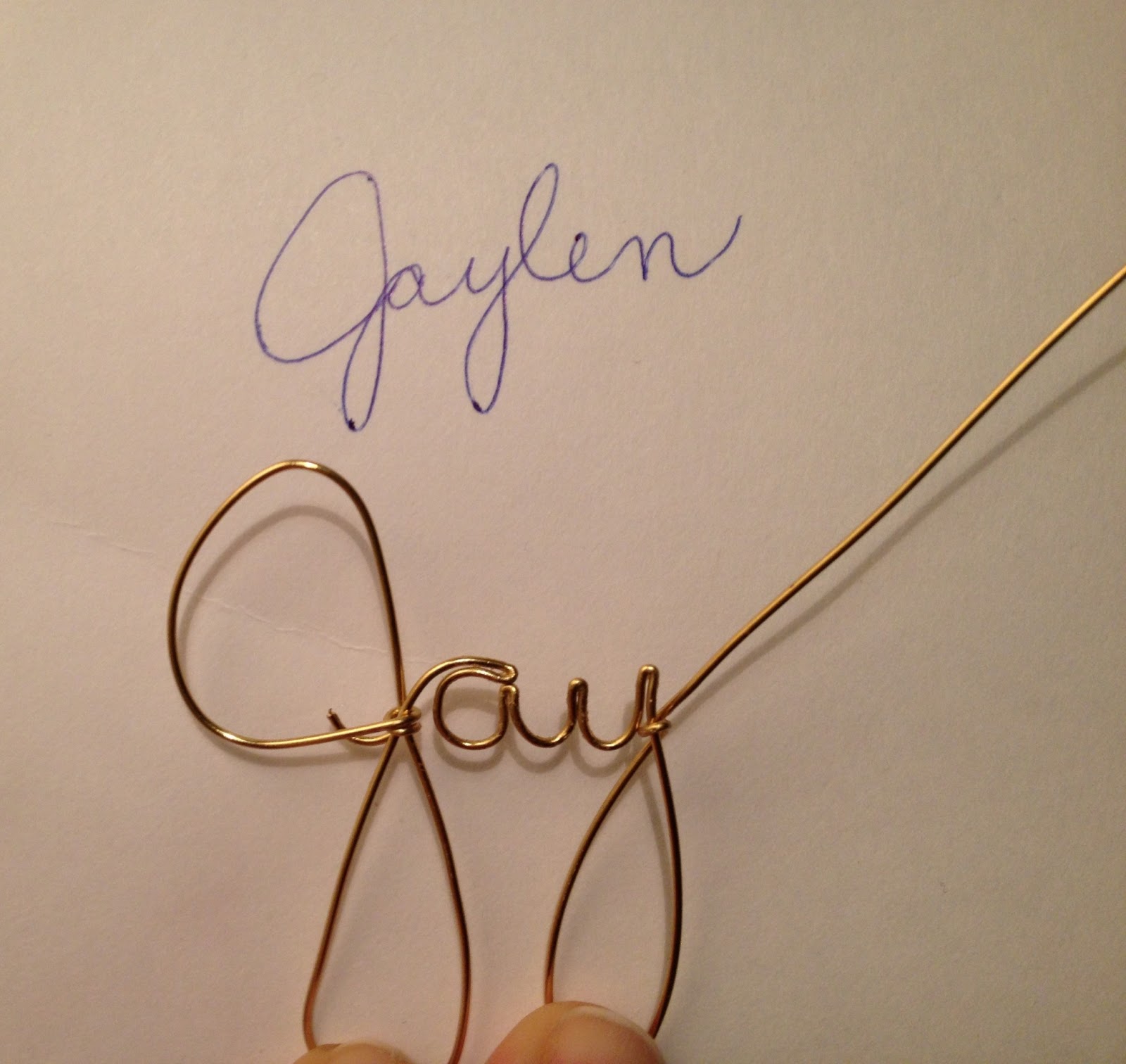 The Everyday Catwalk: DIY: Wire Name Necklace