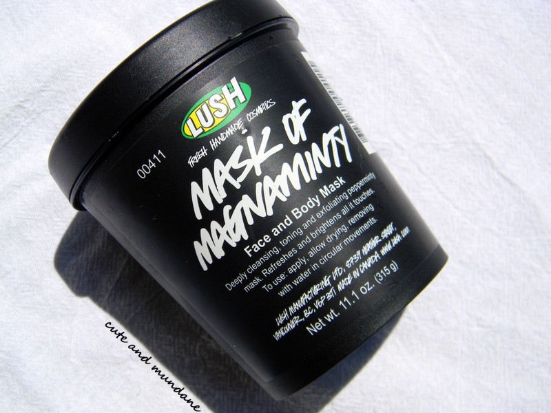 Cute and Mundane LUSH Mask of Magnaminty Review