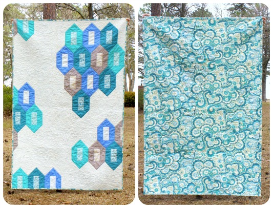 Moda Fabrics 100% Cotton Fabric Ellen Luckett Baker Quilt Blocks Stars in Marine Blue