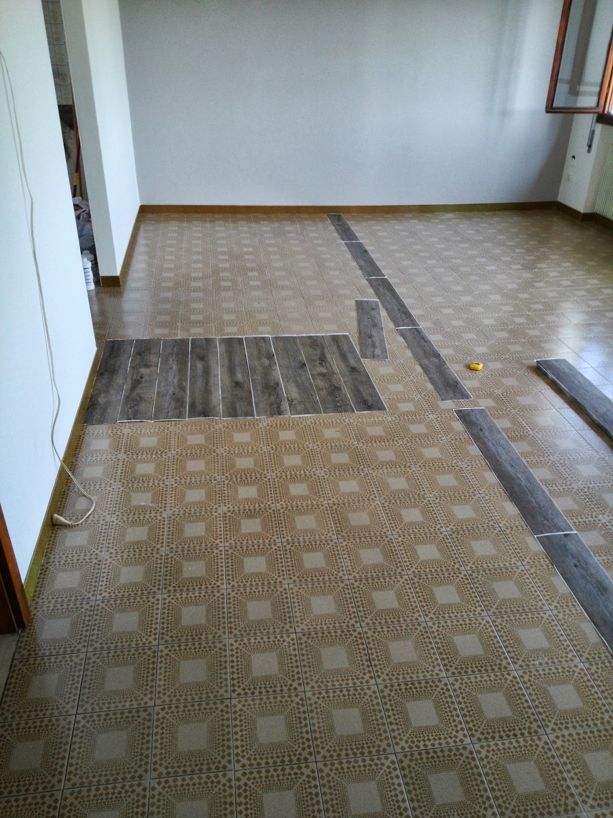 Le avventure di uomodicasa: lame viniliche gerflor senso rustic Posa pavimento pvc su piastrelle