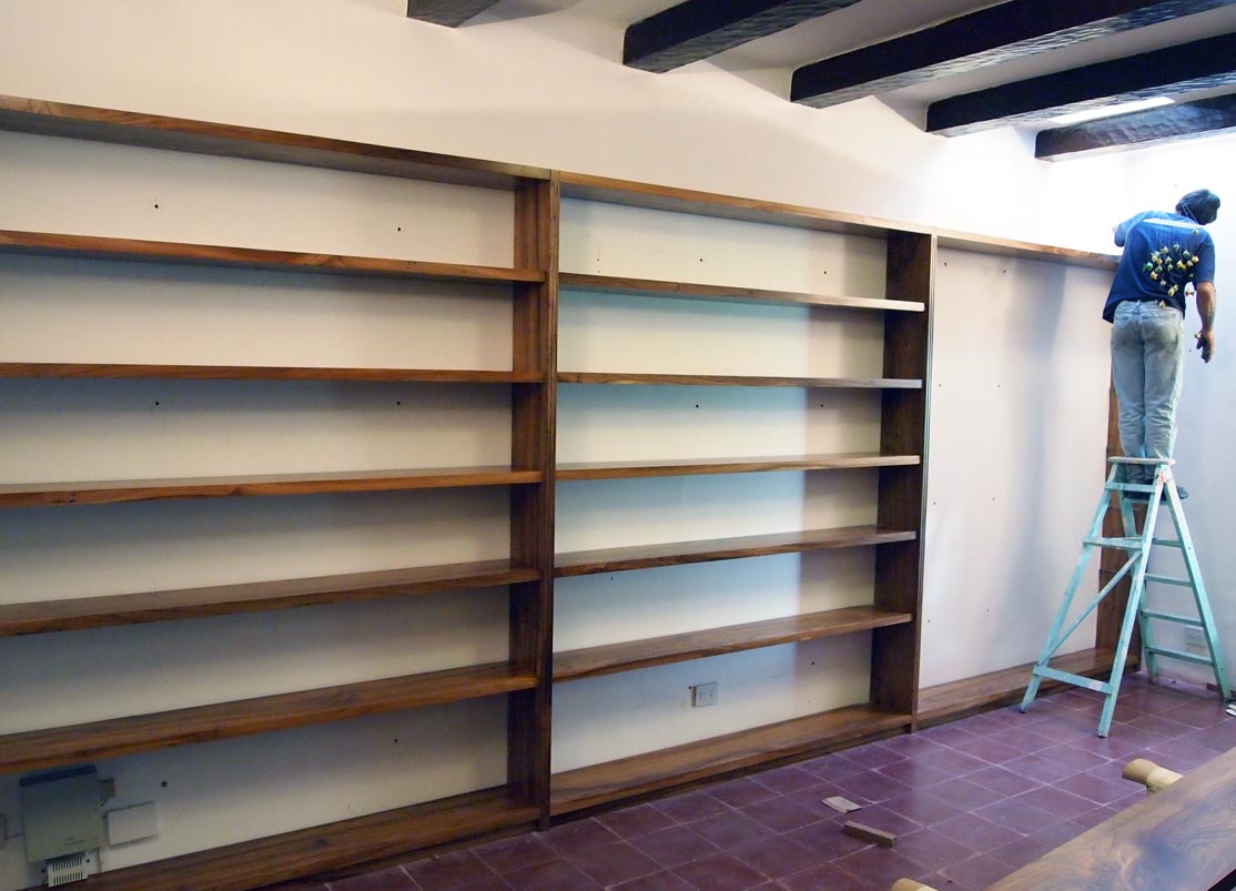 muebles a medida Escritorio y biblioteca en madera maciza muebles a medida Escritorio y biblioteca en madera maciza