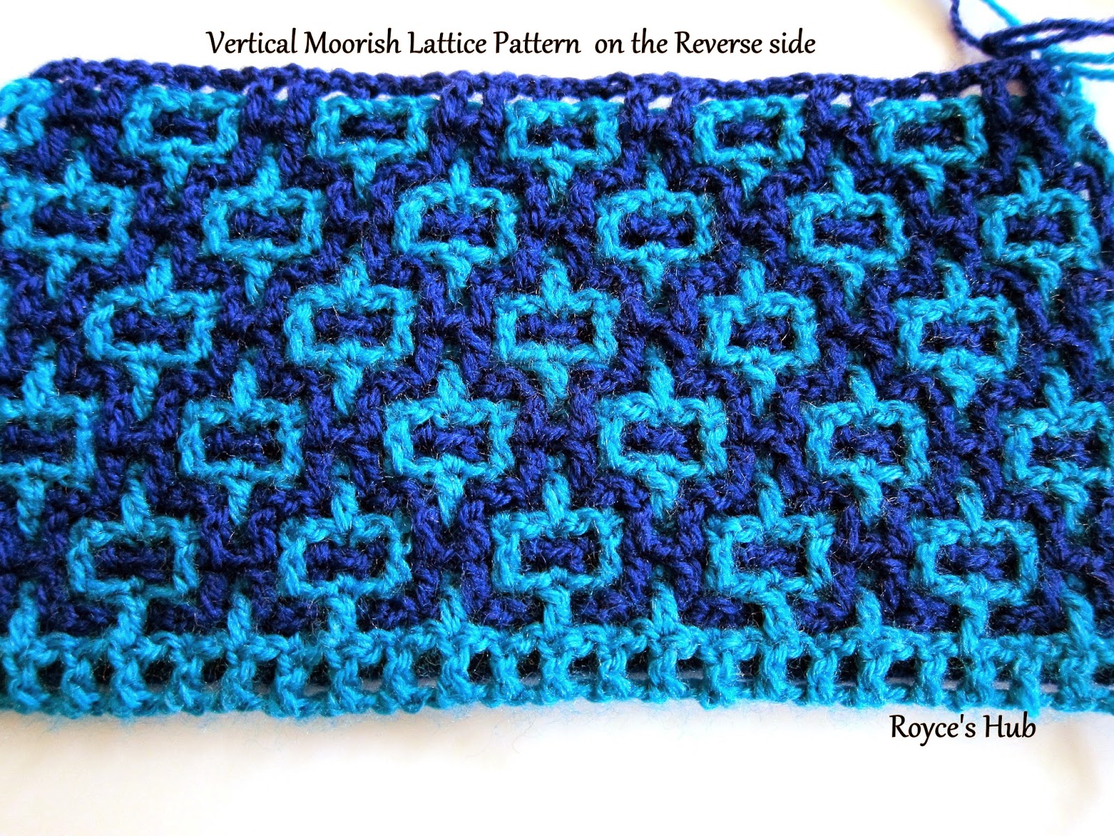 Royce's Hub Interlocking Crochet Horizontal and Vertical Moorish