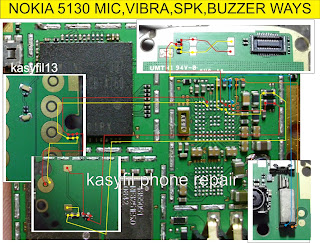 nokia 5130 mic spk buzzer ways