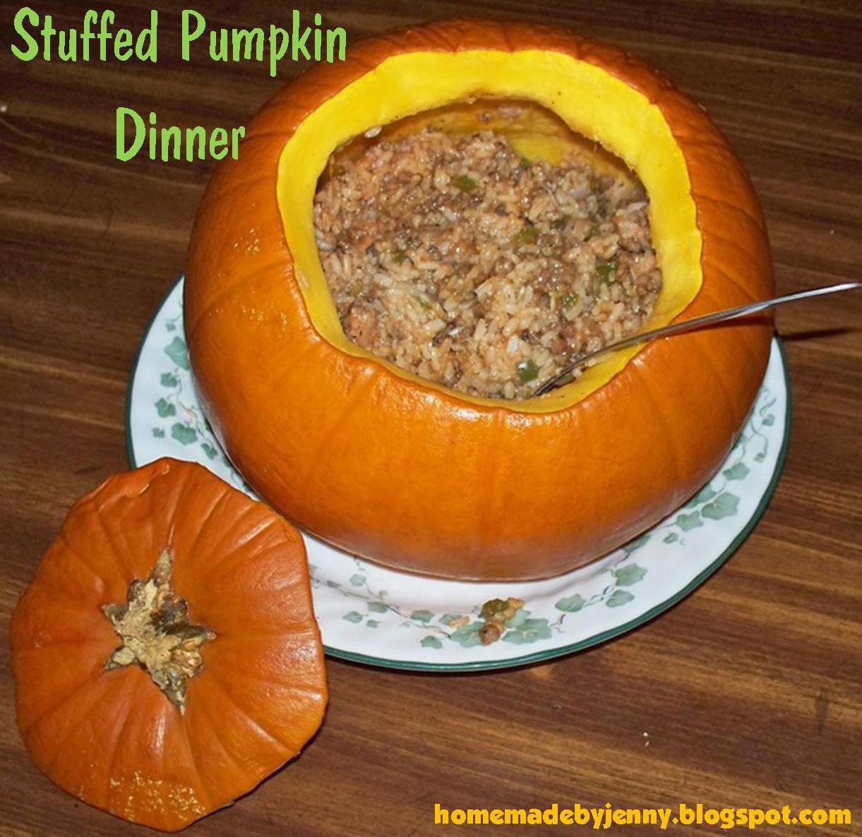 homemade by jenny stuffed pumpkin dinner homemade by jenny stuffed pumpkin dinner