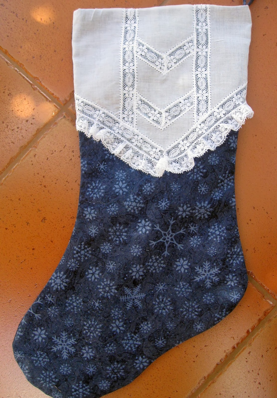 Vicki's Fabric Creations Heirloom Christmas Stocking Tutorial now