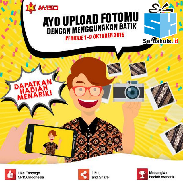 Kuis Bisa Hari Batik Berhadiah 2 Paket Merchandise M-150 Kuis Bisa Hari Batik Berhadiah 2 Paket Merchandise M-150