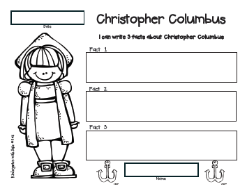 Kindergarten with Susie: Christopher Columbus