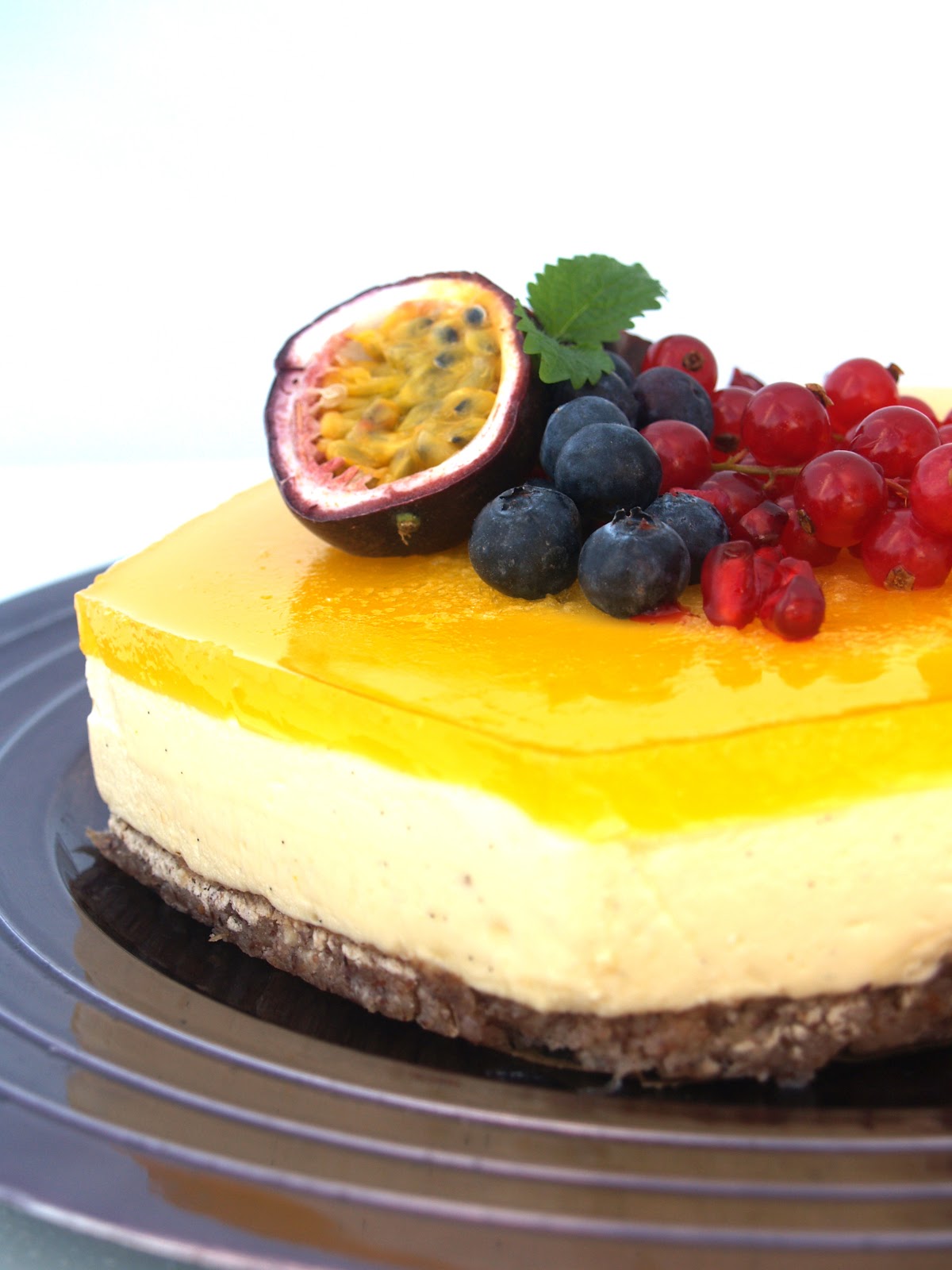 Baking Pasjonsfrukt Ostekake