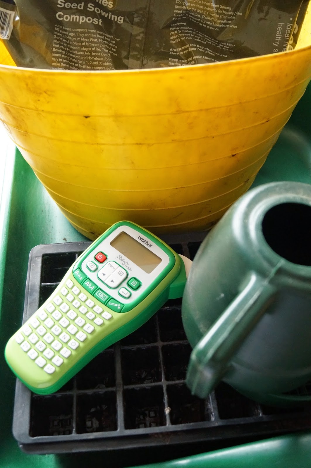 Grow Our Own an ecotherapy blog Brother Handheld Garden Label Printer