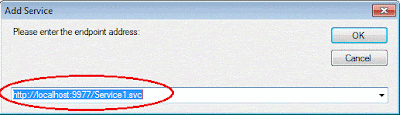 WCfTestClient Add service