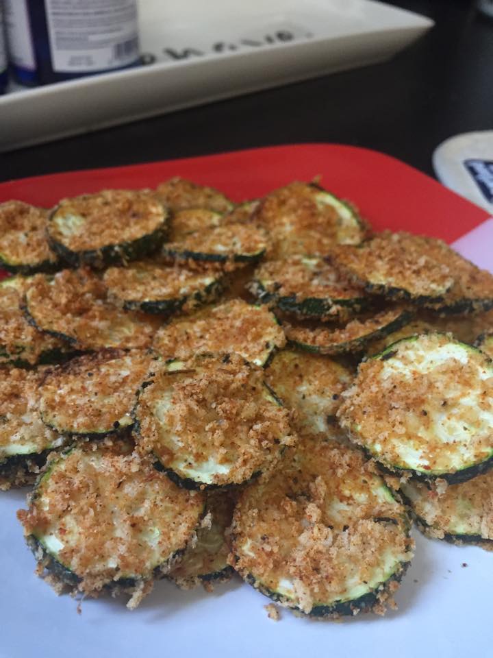 fit_happy_furmom Oven Baked Spicy Zucchini Chips