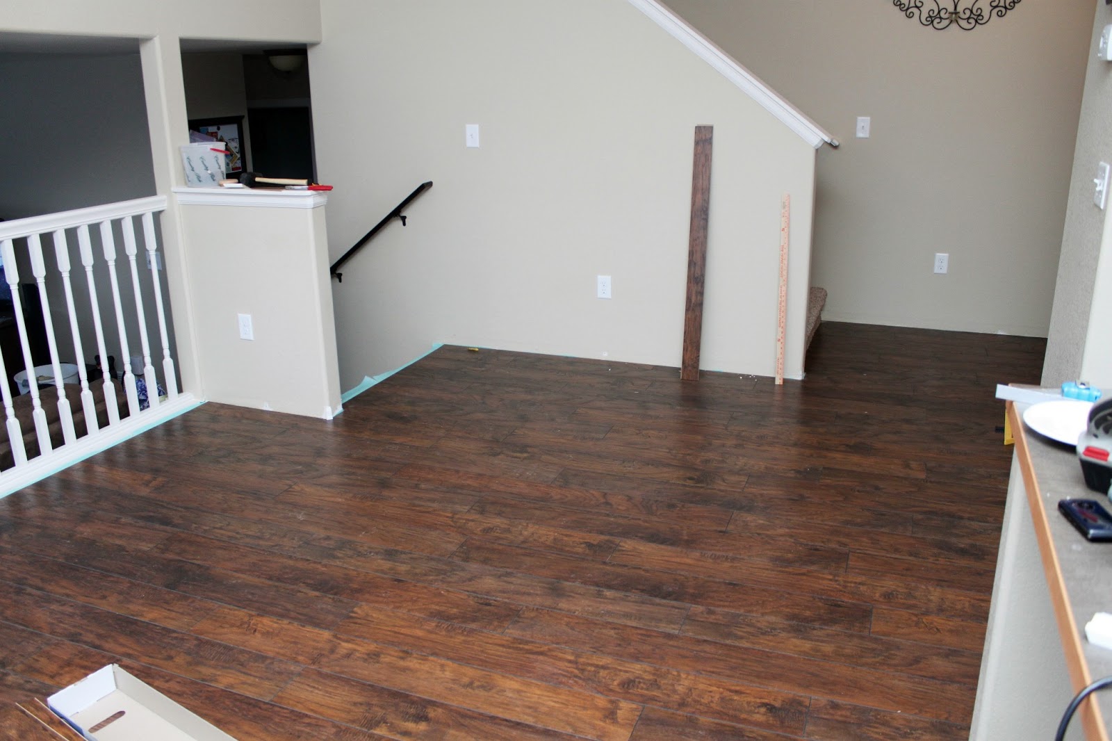 Our Modern Homestead DIY Laminate wood flooring project!