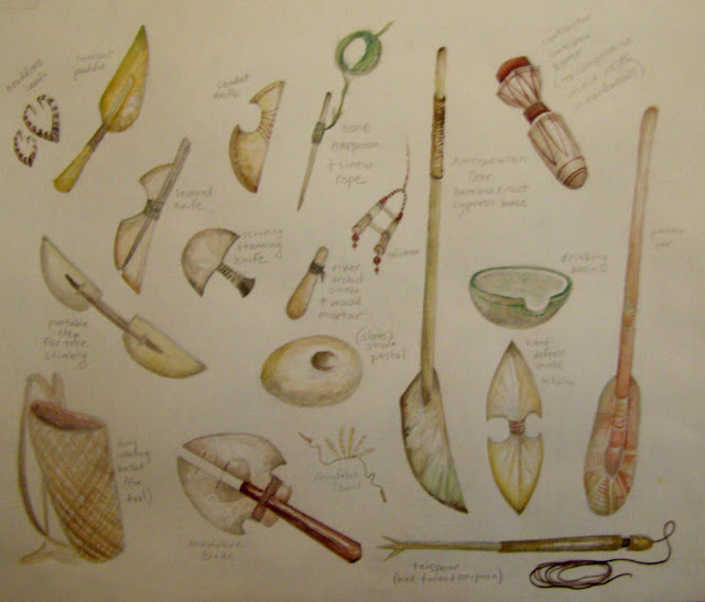 Tools and daily items of the Amnamaran People