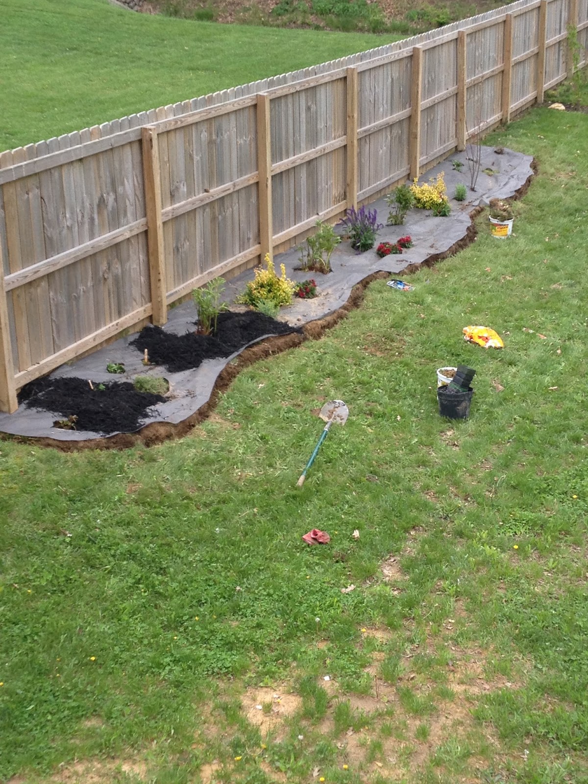 Emily Ann Interiors Installing A New Flower Bed