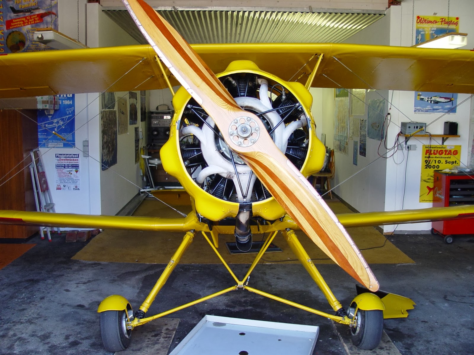 Jungmeister by Bill LeBrun in Winnipeg Karl Pfister's engine mount